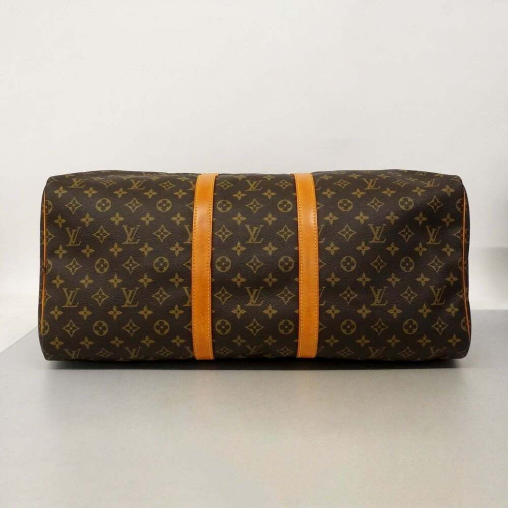 LOUIS VUITTON Brown Monogram Keepall 55 Boston Bag - Picture 3 of 16